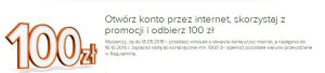 100 zł za założenie konta osobistego